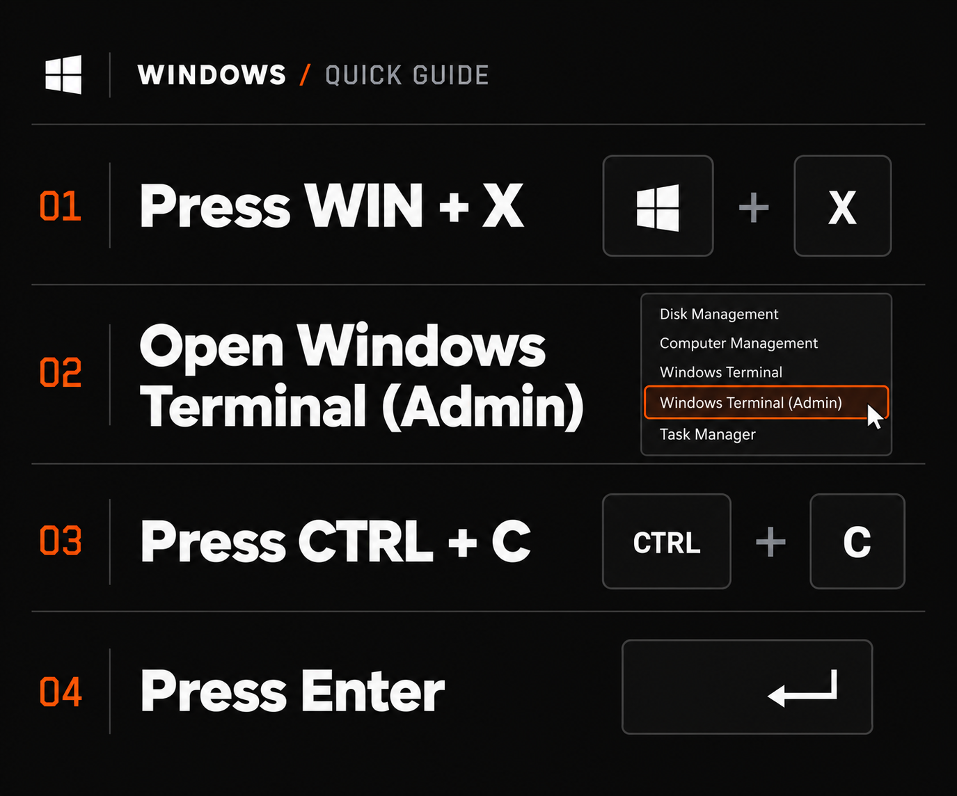 Copy the code using the square above, open /verify on this website, paste the code into its verification field and submit the form.